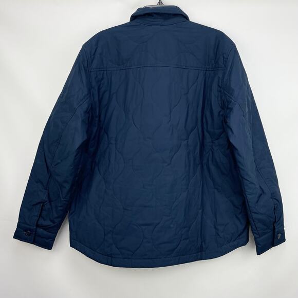 Everlane Mens The ReNew Quilted Liner Shirt Jacket Small Navy Blue Shacket NWT - Picture 7 of 9